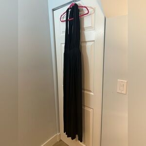 Natural Life Black Halter Wide Leg Jumpsuit Large NWT Cut to Your Own Length